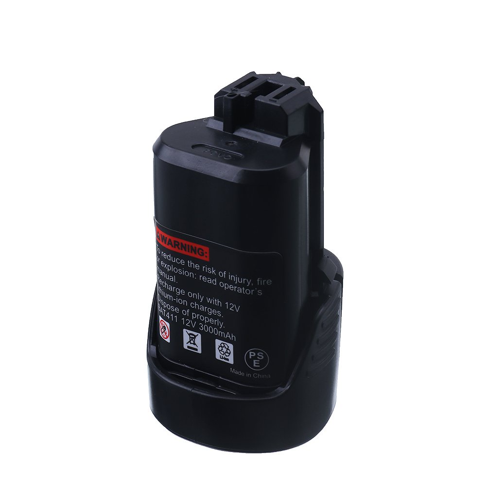 สำหรับ Bosch 10.8V 3000mAh Li-Ion เจาะ 2 607 336 013,2 607 336 014 2 607 336 333 12V 3.0Ah BAT411 เค
