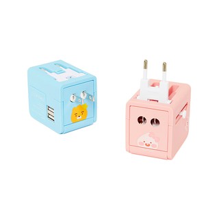 Travel Multi Adapter อะแดปเตอร์ยูนิเวอร์ ของแท้จาก -  kakao friends Korea