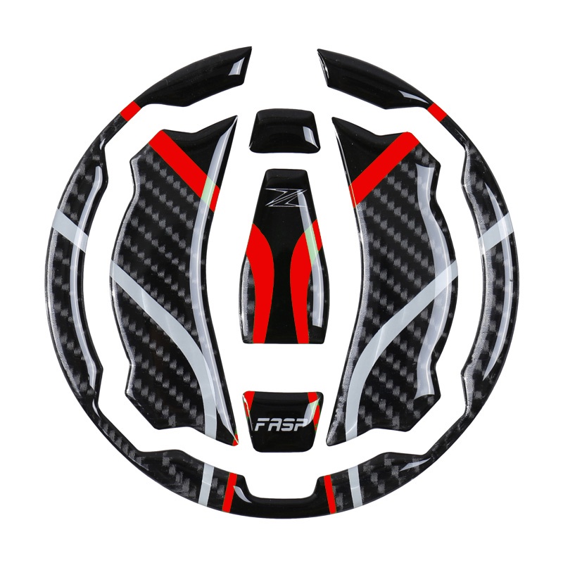 for Z900 Z650 NINJA650 z400  NINJ400 FASP 5D carbon fibre  Motorcycle fuel tank cap pad Sticker