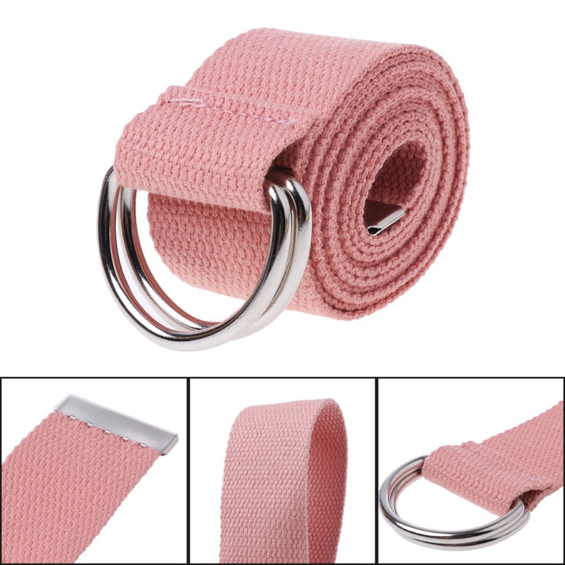 Time เข็มขัดผ้าแคนวาส สีพื้น พร้อมห่วงหัวเข็มขัดคู่ สําหรับเด็กนักเรียน วัยรุ่น ชาย และหญิง