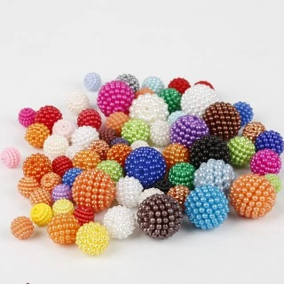 ลูกปัดมุกพลาสติก Abs ทรงกลม 10 มม . 50 ชิ้นสําหรับทํางานฝีมือ Diy