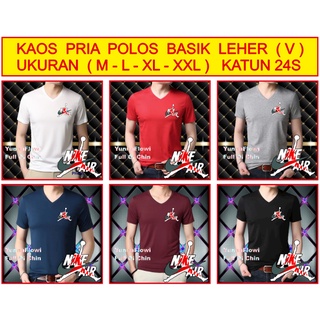 เสื้อยืด ผ้าฝ้าย พิมพ์ลายโลโก้ BASIC michael jordan Basketball dunk NECK สําหรับผู้ชาย