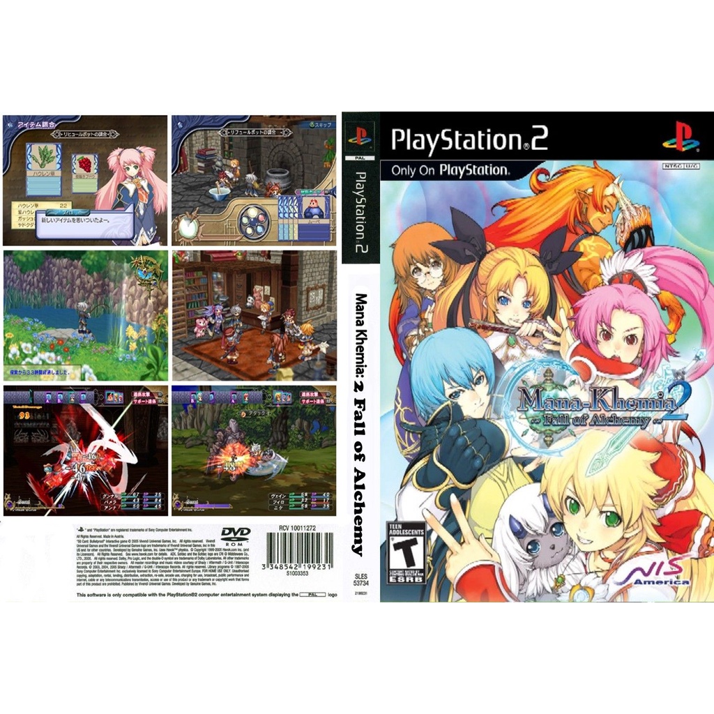 แผ่นเกมส์ PS2 Mana Khemia 2 Fall of Alchemy คุณภาพ ส่งไว (DVD)