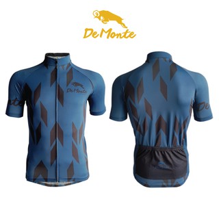 DeMonte Cycling เสื้อจักรยานผู้ชาย ลายลูกศร DE-037 เนื้อผ้า Microflex ระบายอากาศดีมาก