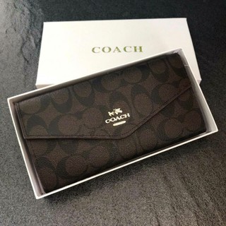 กระเป๋าสตางค์ Coach สองพับ ขนาด กว้าง 8 นิ้ว