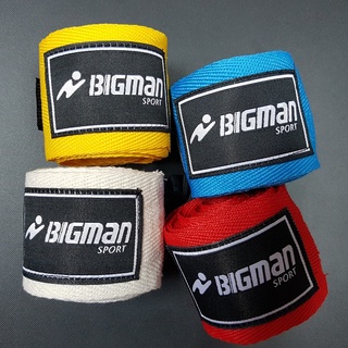 ผ้าพันมือนักมวย BIGMAN ผ้าพันมือชกมวย ผ้าพันมือต่อยมวย Hand Wraps Boxing Tape **ราคาต่อ1คู๋**