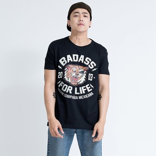 Mrmakershop เสื้อยืดผู้ชายแขนสั้น ลาย Tiger Badass