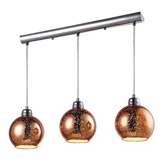 Bouquet lamp PENDANT LAMP CARINI H9894A-3 GLASS/METAL MODERN ROSEGOLD 3-LIGHT Interior lamp Light bulb โคมไฟช่อ ไฟช่อ CA