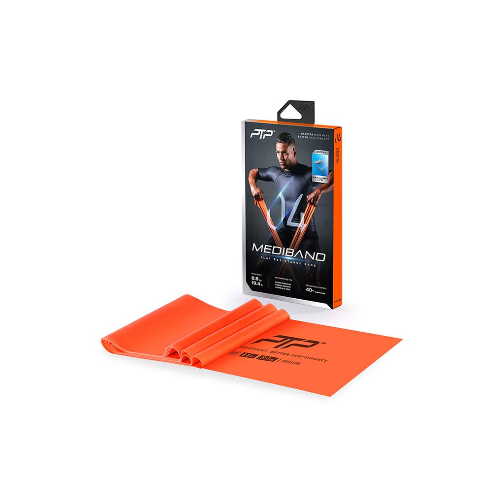 PTP Mediband Heavy แผ่นยางยืดออกกำลังกาย สีส้ม ไซส์ One Size อุปกรณ์กีฬาอื่นๆ อุปกรณ์กีฬา อุปกรณ์ กีฬา