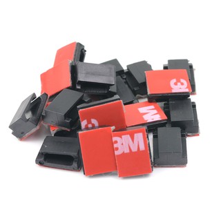 ตัวติดเก็บสายไฟ 3M Self Adhesive Cable Clips สำหรับเก็บสายไฟกล้องติดรถยนต์ให้เรียบร้อย