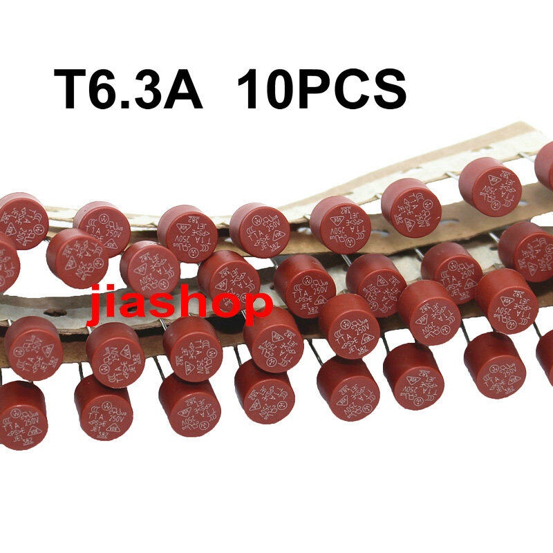 10 ชิ้น 382 ช้าเป่า 250V T0.5 T1A T1.6A T2A T2.5A T3.15A T6.3 A 250V T3.15 250V T3.15 250V T3.15A