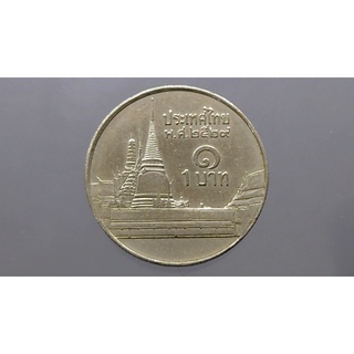 เหรียญ 1 บาทหลังวัดพระศรืๆ (ช่อฟ้าสั้น) พ.ศ.2529 ผ่านใช้ (ตัวติดลำดับ1)