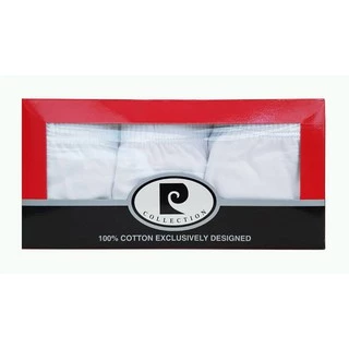 Pierre Cardin PB-100 (PACK3) กางเกงชั้นใน Classic Soft Design สีขาวล้วน