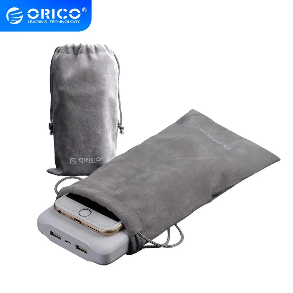 ORICO HDD Storage Velvet Bag Storage - สีเทา