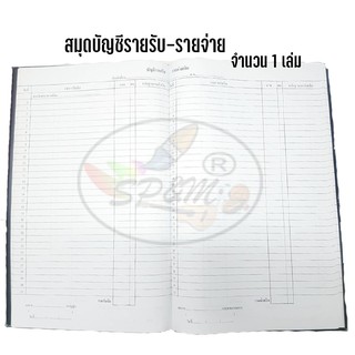 สมุดบัญชี รายรับ-รายจ่าย (ราคา/1เล่ม)