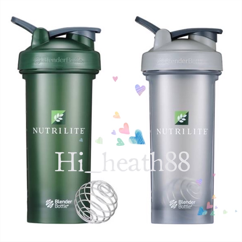 NEW แก้วเชคนิวทริไลท์​+ลูกเชค (ลายใหม่) Nutrilite​ Shaker Blender Bottle By Amway 830ML