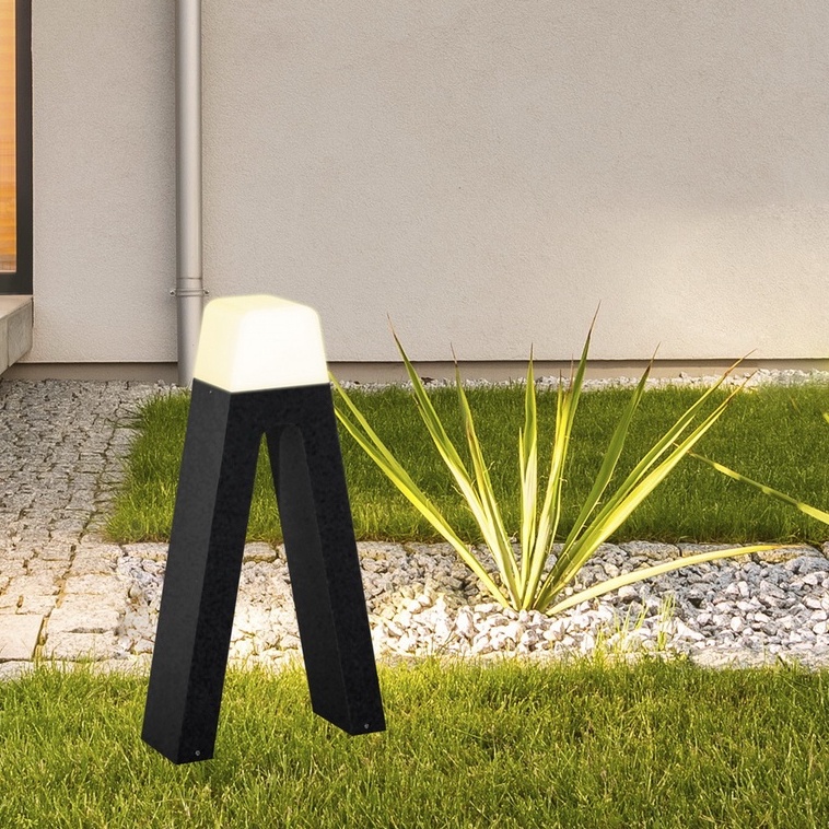 [🔥ลด 70.- โค้ด SUN386HR] Dento โคมไฟภายนอกอาคาร รุ่น APEX สีดำ โคมไฟสนาม IP54 1xE27 #F11502BK