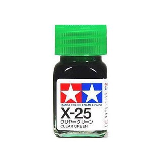 สีทามิย่าสูตรอีนาเมล Enamel X25 Clear Green 10ml