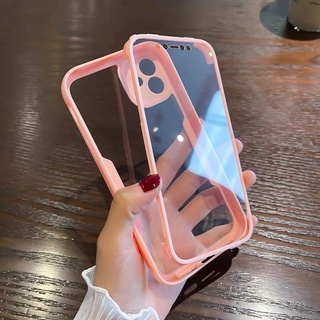 เคสใส ป้องกันหน้าจอ 360 องศา และด้านหลัง สําหรับ Realme C30 C30s C21y C25y C25 C25s C21 C12 A74 5G A55 4G