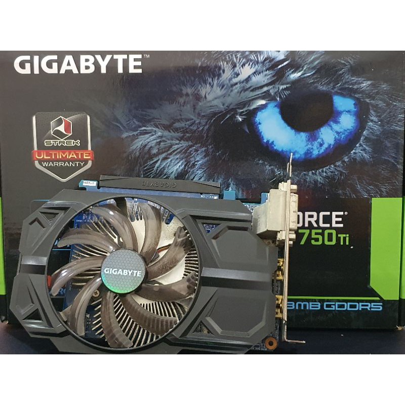 การ์ดจอ Gigabyte GeForce GTX 750Ti 2gb 6pin สภาพสวย