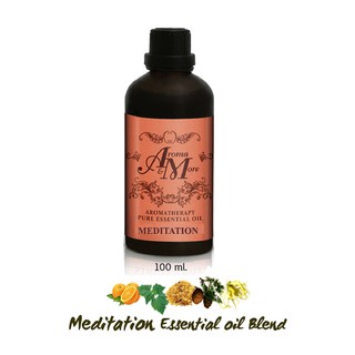 Aroma&amp;More  Meditation Esssential Oil 100% Blend น้ำมันหอมระเหยสูตรผสม หอมสงบผ่อนคลาย มีสมาธิ มีพลังสร้างสรร  100ML