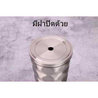 โปร🔥 เเก้วน้ำหลอดดูด 500ML เก็บอุณหภูมิ สแตนเลส304