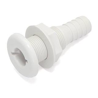 อุปกรณ์เรือ - [Easterner] - WHITE PLASTIC THRU-HULL FITTING / ตาไก่หรือรูน้ำทิ้ง มี 3 รุ่น 3 ขนาด
