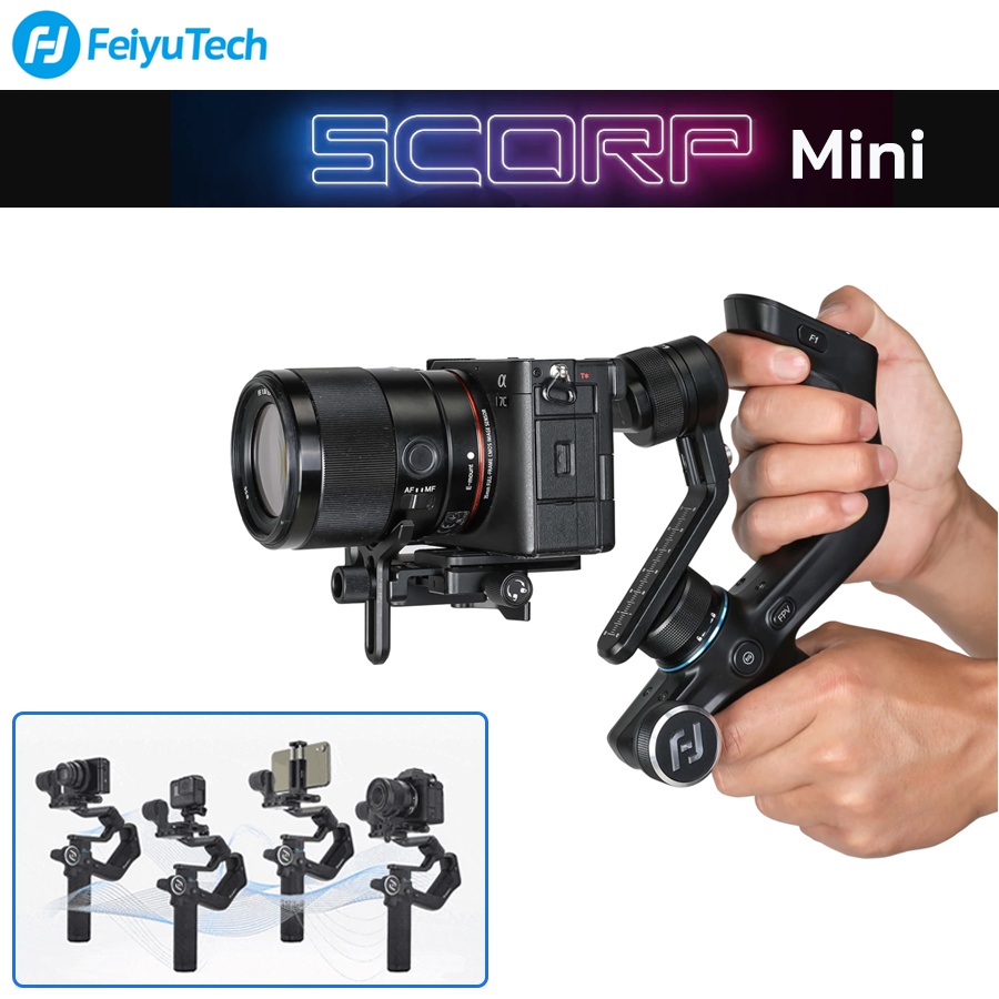 Feiyutech Scorp Mini กันสั่นสำหรับ สมาร์ทโฟน Actiom Cam และกล้องมิ