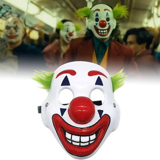 หน้ากากตัวตลกสําหรับปาร์ตี้ฮาโลวีน JOKER Mask Movie JOKER Same Mask THE Clowns Mask Role-playing Mask DC Film Clown Halloween Mask