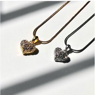 42-52 heart locket necklace สร้อยคอจี้ล็อคเก็ตหัวใจ (Aetop.accessories)