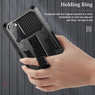 Sturdy Shockproof Armor Case For Samsung Galaxy Note 20 Ultra 5G M52 A13 A33 A53 A21S A02 M02 A03 A01 Core Wrist band Bracket Phone Protective Cover