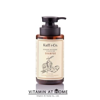 Kaff&amp;Co. 300 ML แชมพูสารสกัดเหง้าขิง+มะกรูด Ginger Rhizome &amp; Kaffir Lime Shampoo