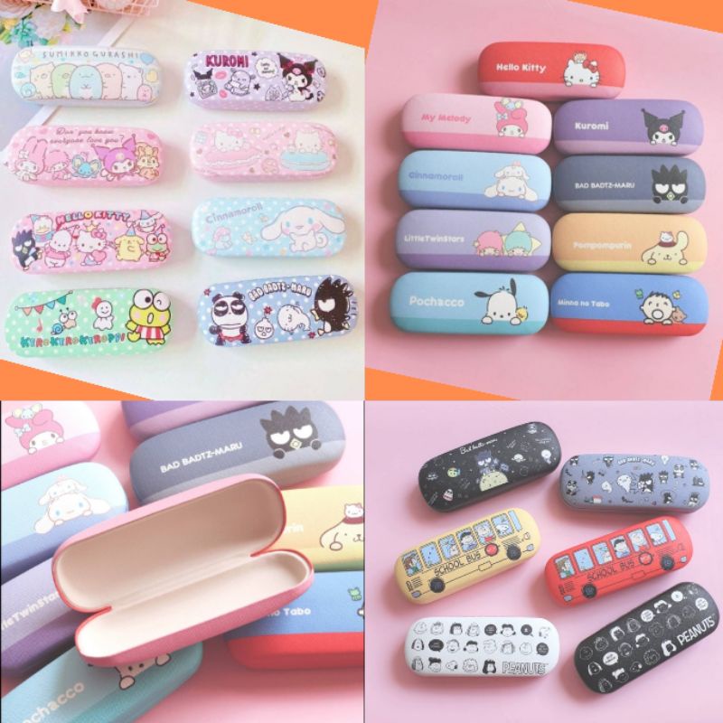 พร้อมส่งในไทย กล่องแว่น กล่องใส่แว่นตา ลายการ์ตูน