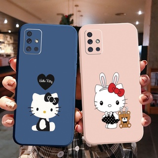 เคสโทรศัพท์มือถือ ทรงสี่เหลี่ยม ลาย Hello Kitty สําหรับ Samsung Galaxy A31 A32 4G A52 A72 5G A11 A51 A20S