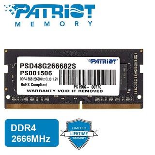 Patriot 8GB DDR4 2666MHz Notebook SODIMM