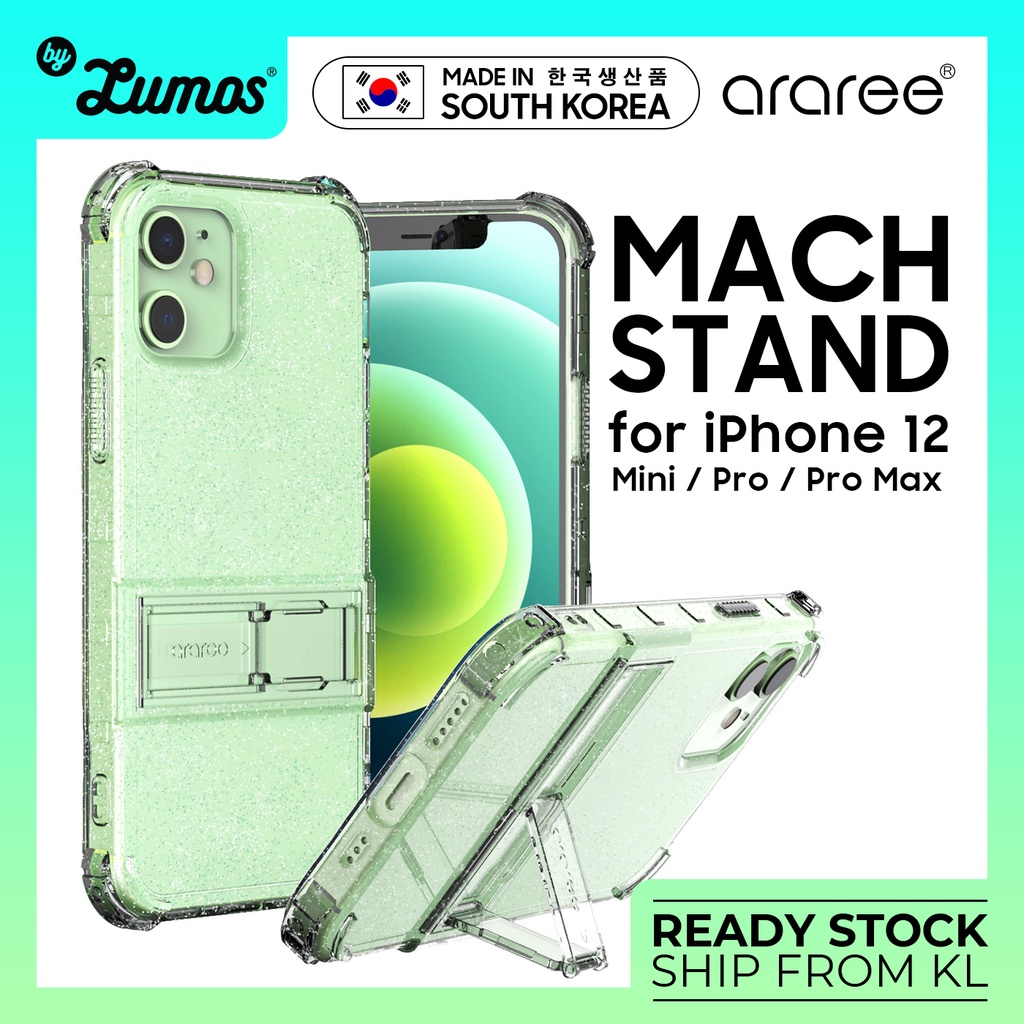 Araree Apple iP 12 Mini / 12 / 12 Pro / 12 Pro Max Series Mach Stand Case