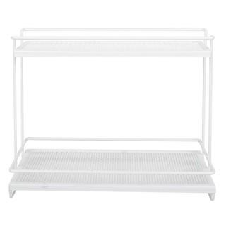 ชั้นวางขวดเครื่องปรุง 2 ชั้น KECH สีขาว ชั้นวางของในครัว 2-TIER KITCHEN RACK KECH WHITE