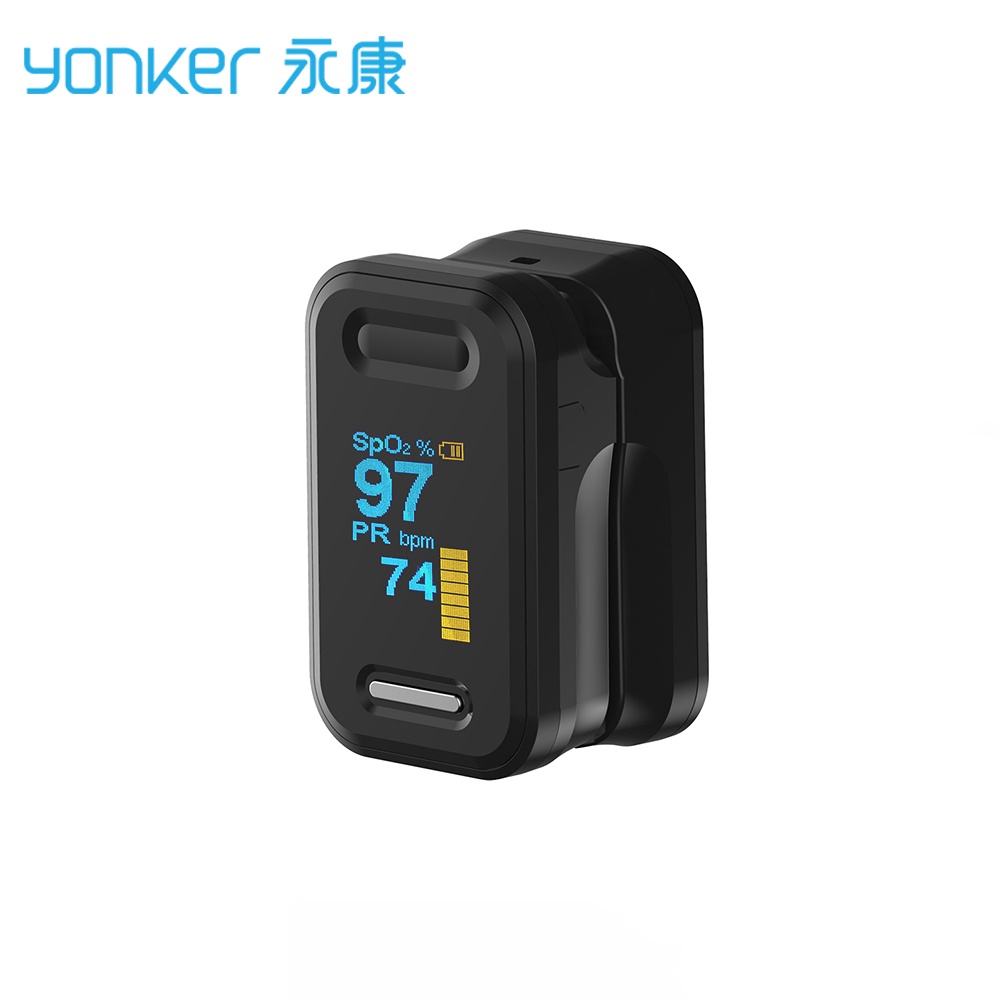 Yonker Fingertip pulse oximeter YK81C เครื่องวัดออกซิเจนปลายนิ้ว และ ตรวจวัดชีพจรปลายนิ้ว รับประกันส