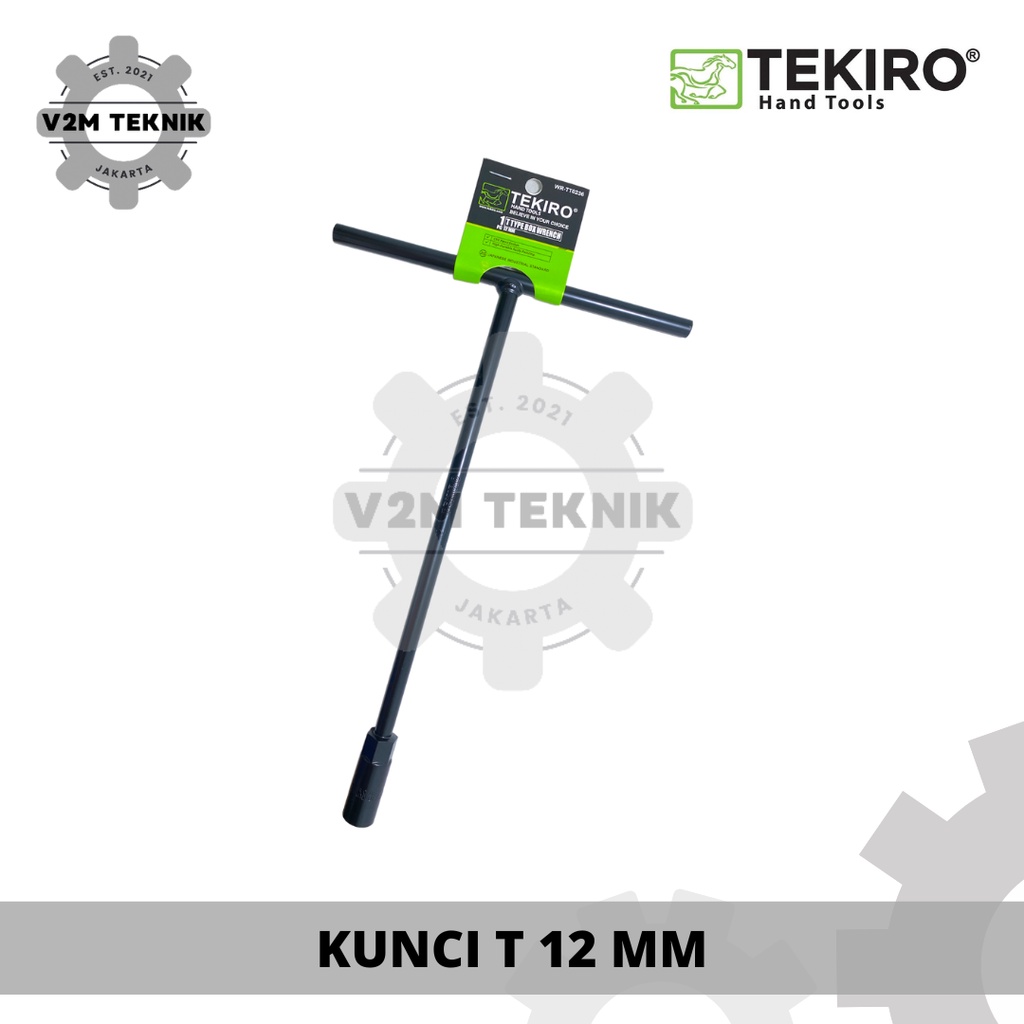 TEKIRO T-ประแจขนาด 12 MM / T-Socket 12 MM CRV / T-Wrench - 12 MM
