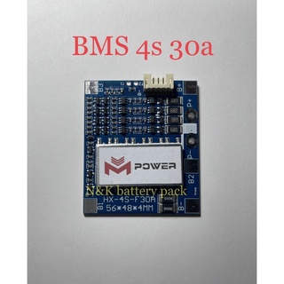 วงจรป้องกันแบตเตอรี่ BMS 4S LifePo4 3.2V 20A 30A 50A