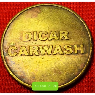 เหรียญต่างประเทศ Token Dicar car wash ขนาด 25 มม. ผ่านใช้น่าสะสม