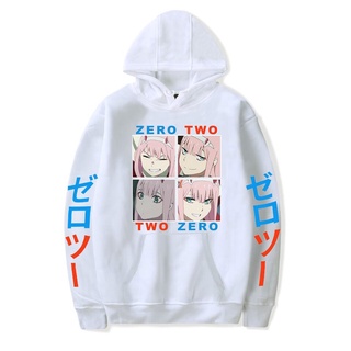 เสื้อฮู้ดดี้ แบบสวมหัว ลาย Darling In The Franxx Zero Two เข้ากับทุกการแต่งกาย แฟชั่นฤดูใบไม้ร่วง ฤดูหนาว ของขวัญวันวาเลนไทน์ สําหรับผู้ชาย