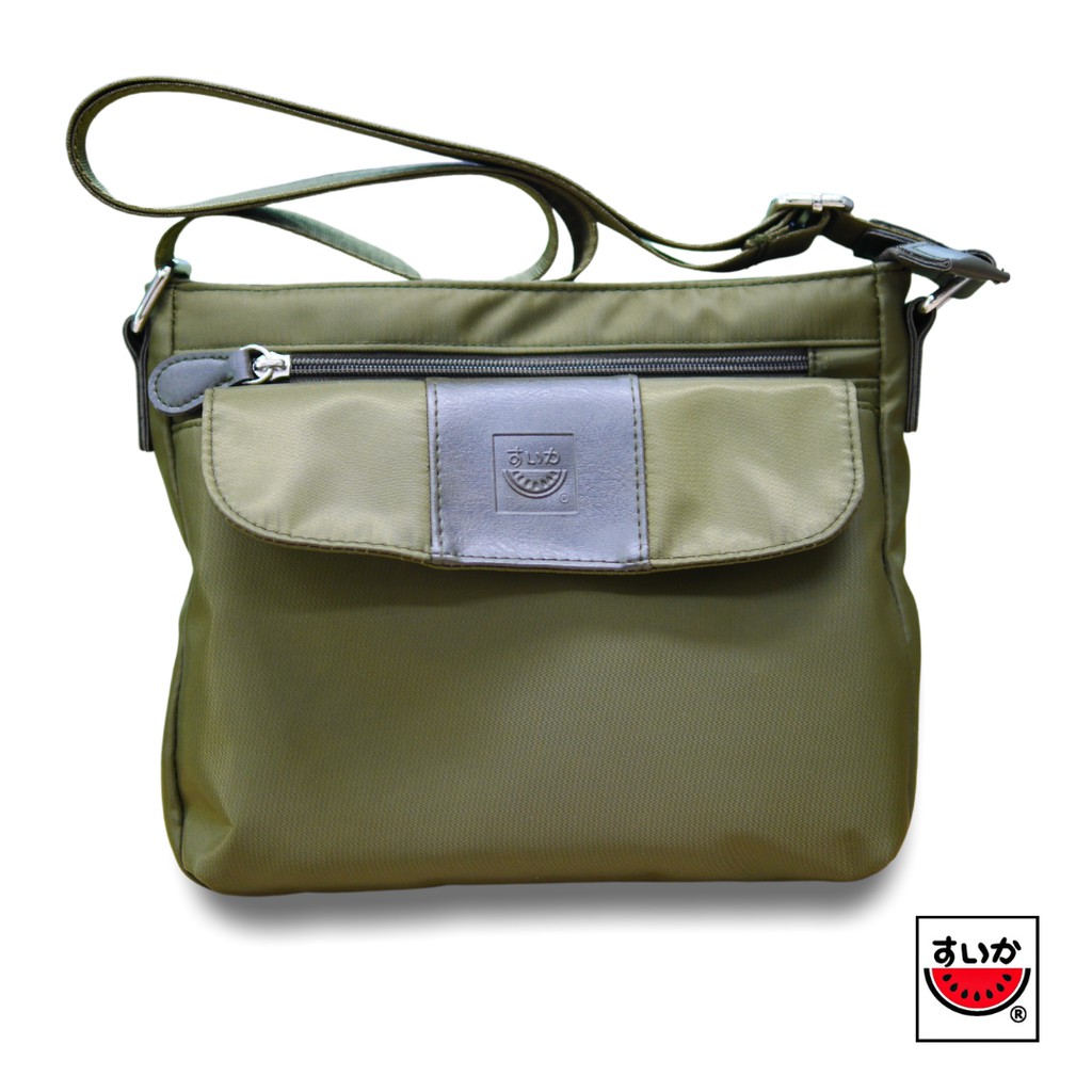 แตงโม (SUIKA) - กระเป๋าสะพายข้าง multi-zip travel bag (PR.B-60100)
