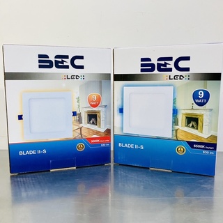 BEC ดาวน์ไลท์ พาแนล panel led ฝังฝ้า หน้าเหลี่ยม 9W รุ่น BLADE II-S