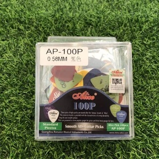 พร้อมส่ง‼️ปิ๊กกีตาร์Alice ชุด100ชิ้น พร้อมกล่องใส อย่างดี