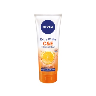 Nivea Extra White C&amp;E นีเวีย เอ็กซ์ตร้าไวท์ ซีแอนด์อี วิตามิน โลชั่น 320 มล. โลชั่นบำรุงผิว ผิวดูขาว พลังวิตามินซี 50x