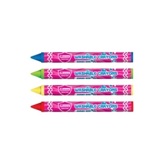 Master Art (มาสเตอร์อาร์ต) สีเทียน สีเทียนล้างออกได้ ขนาดจัมโบ้ 24 สี#297947