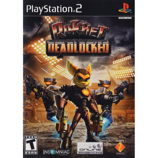 Ratchet Deadlocked PS2 แผ่นเกมส์PS2 เกมเพล2 แผ่นplay2