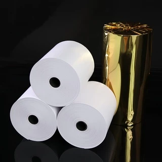 80x80 mm 65gsm แพ็ค 10 ม้วน กระดาษความร้อน กระดาษใบเสร็จ ขนาด thermal paper กระดาษพิมพ์ความ 80x80mm 80*80mm