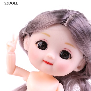 [cxSZDOLL] ตุ๊กตาเปลือย ข้อต่อขยับได้ 13 ข้อต่อ ขนาดเล็ก 12 ซม. DIY สําหรับเด็ก